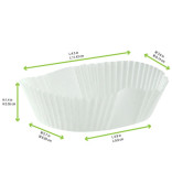 Baking Liner L:4.5in W:3.6in H:1.4in - 100 pcs Baking Liner L:4.5in W:3.6in H:1.4in - 100 pcs